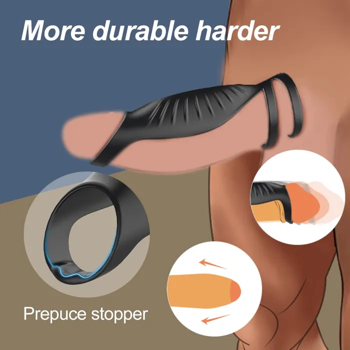 Male Sex Toys Wireless Vibrating Penis Ring Vibrator Lusty Age