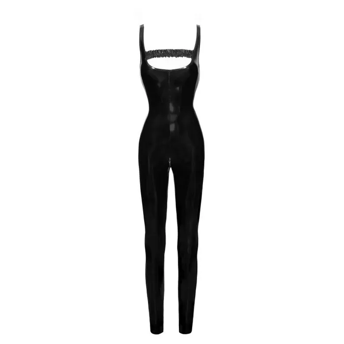 Noir Anal PVC Overall w 2 Way Zipper Small Black Noir Anal PVC Overall w 2 Way Zipper Small Black