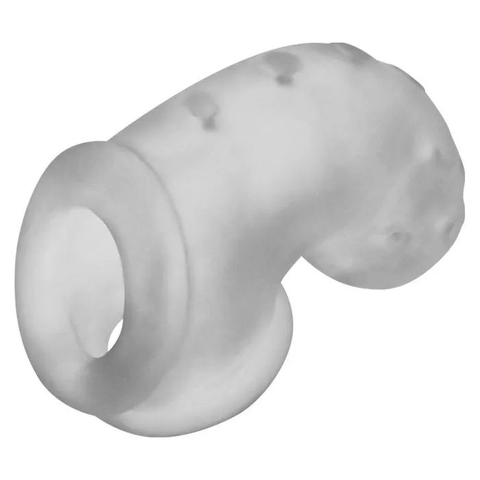 OxBalls Male Sex Toys Airlock AirLite Vented Chastity Clear Ice