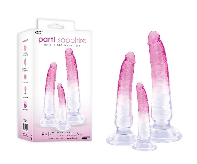 PARTI SAPPHIRE 3IN1 DONG KIT EXCELLENT POWER Dildos