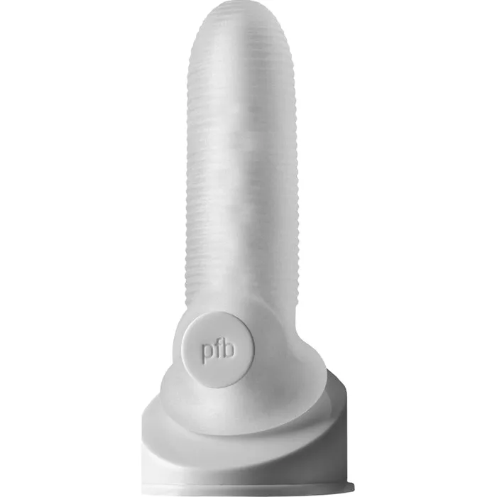 PerfectFit Dildos Fat Boy Micro Rib Sheath 55in Clear