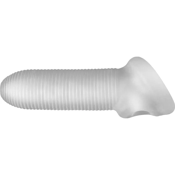 PerfectFit Dildos Fat Boy Micro Rib Sheath 55in Clear