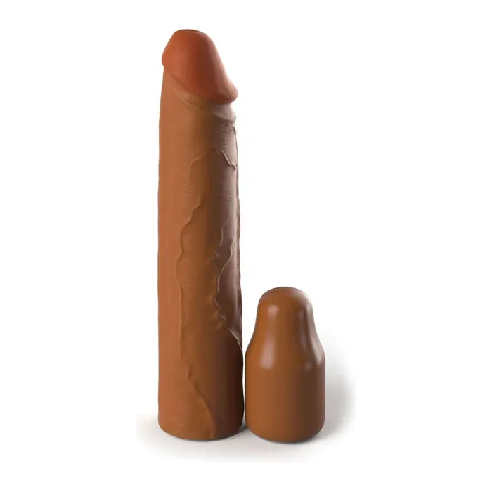 Pipedream Anal Fantasy XTensions Elite 8 Inch Sleeve With 2 Inch Plug Tan