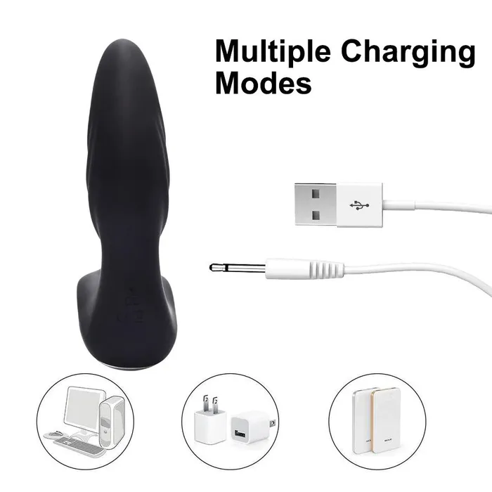 Prostate Massager for Men and Women Waterproof Butt Anal Plug with Powerful 12 Stimulations EVEs SECRETS Male Sex Toys