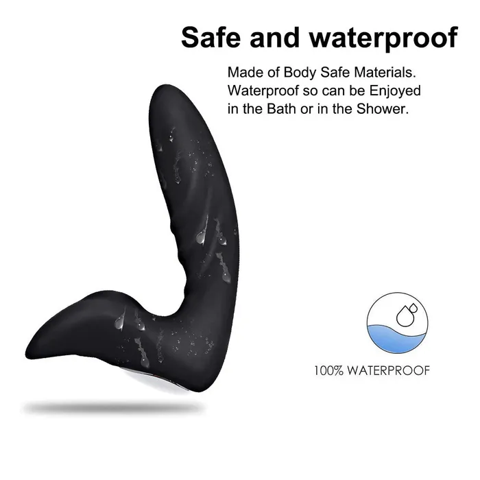 Prostate Massager for Men and Women Waterproof Butt Anal Plug with Powerful 12 Stimulations EVEs SECRETS Male Sex Toys