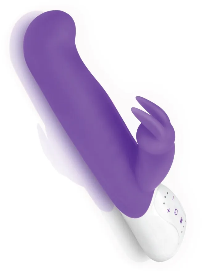 Rabbit Essentials RR Rechargeable GSpot Rabbit Vibrator Purple Rabbit Essentials Vibrators