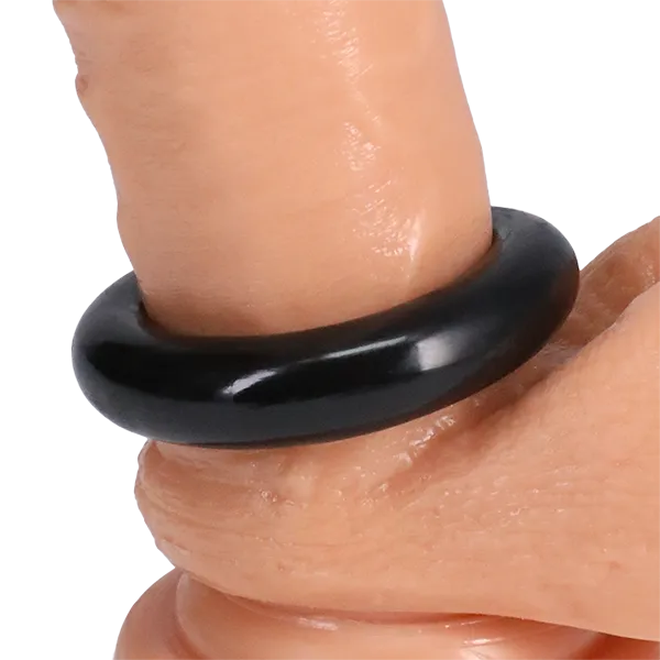 Rock Solid The Donut 3X Cock Ring Black Doc Johnson Male Sex Toys