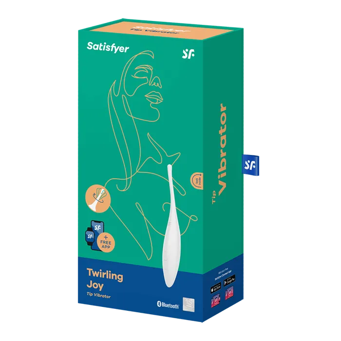 Satisfyer Satisfyer Twirling Joy Tip Stimulator White Precise Stimulation Vibrators