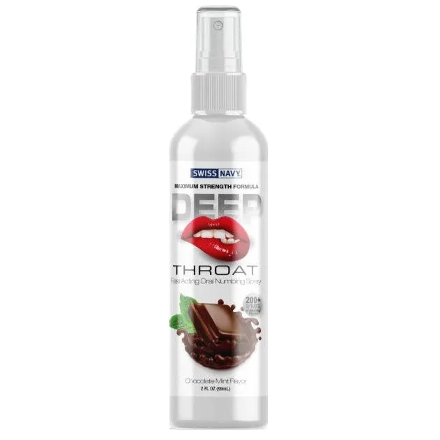 Swiss Navy Male Sex Toys Swiss Navy Chocolate Mint Deep Throat Spray 59ml