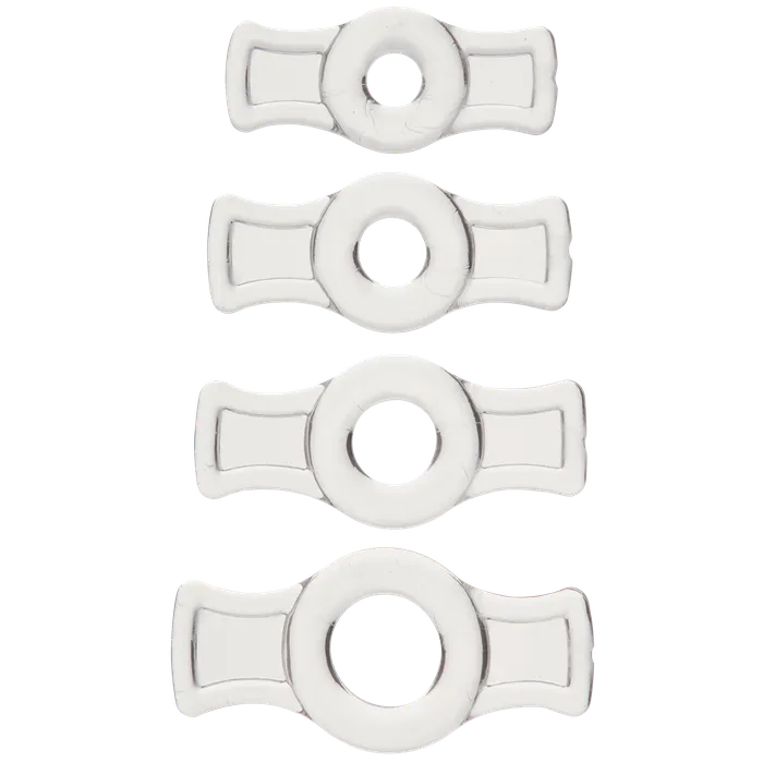 TitanMen Cock Ring Set Clear LonBrook Male Sex Toys