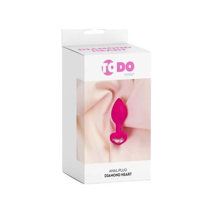 ToDo Anal ToDo Butt Plug with Diamond Heart Pink
