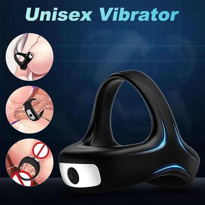 Vibrating Penis Ring for Men Erection Support Lusty Age Male Sex Toys