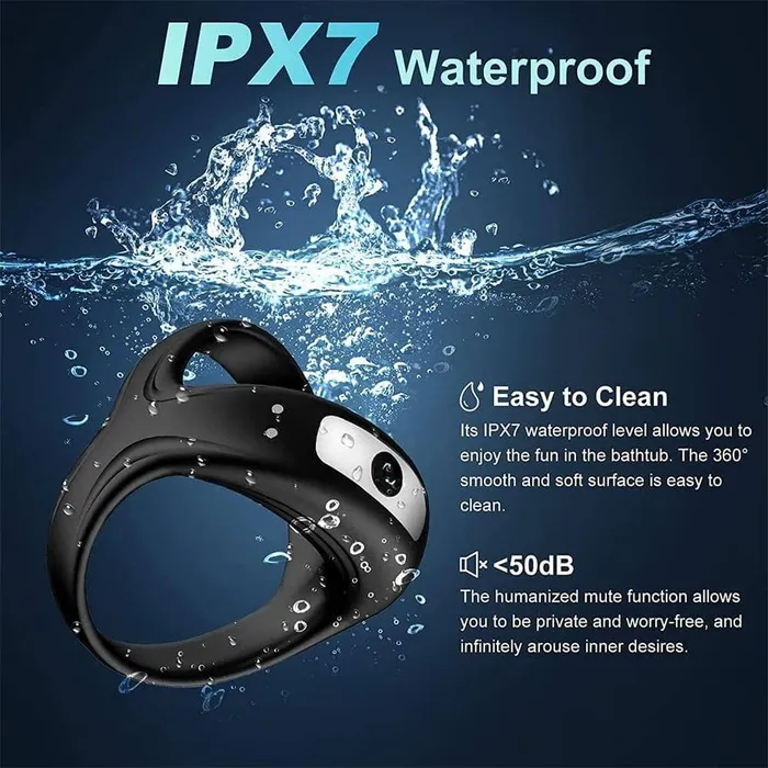 Vibrating Penis Ring for Men Erection Support Lusty Age Male Sex Toys