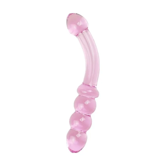 Vibrators Glass Romance 10 Pink 7in Pink Glass Romance