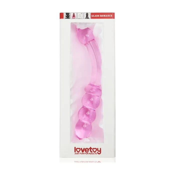 Vibrators Glass Romance 10 Pink 7in Pink Glass Romance