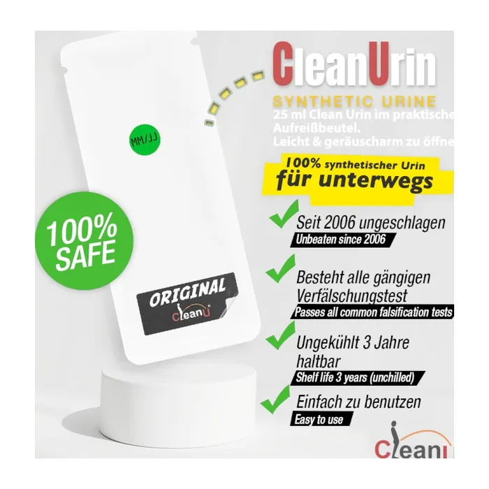 Vibrators ScreenyWeeny CleanUrin 25ml Yellow Synthetic Urine