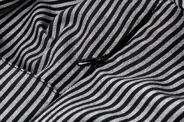 White Collar Striped Dress with Long Sleeves and Cuffs EVEs SECRETS Male Sex Toys
