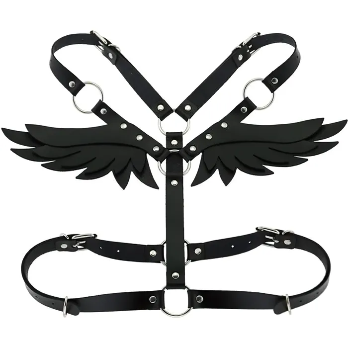 Womens Fashion PU Leather Body Bondage Punk Rave Womens Accessories EVEs SECRETS Restraints
