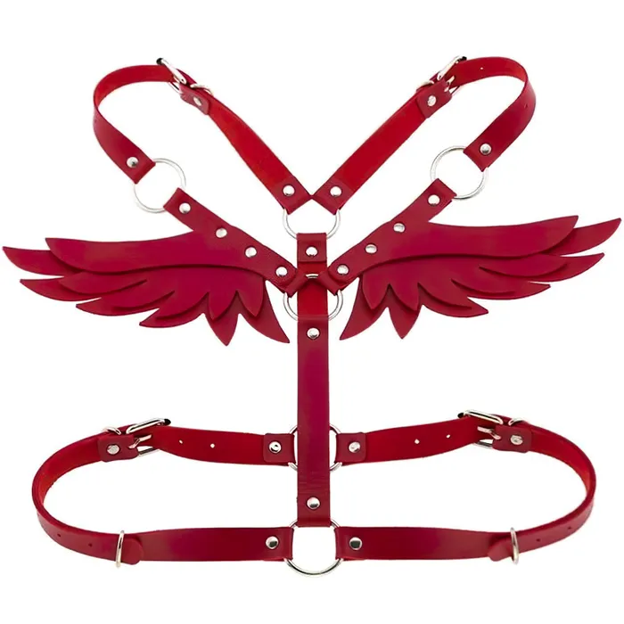 Womens Fashion PU Leather Body Bondage Punk Rave Womens Accessories EVEs SECRETS Restraints