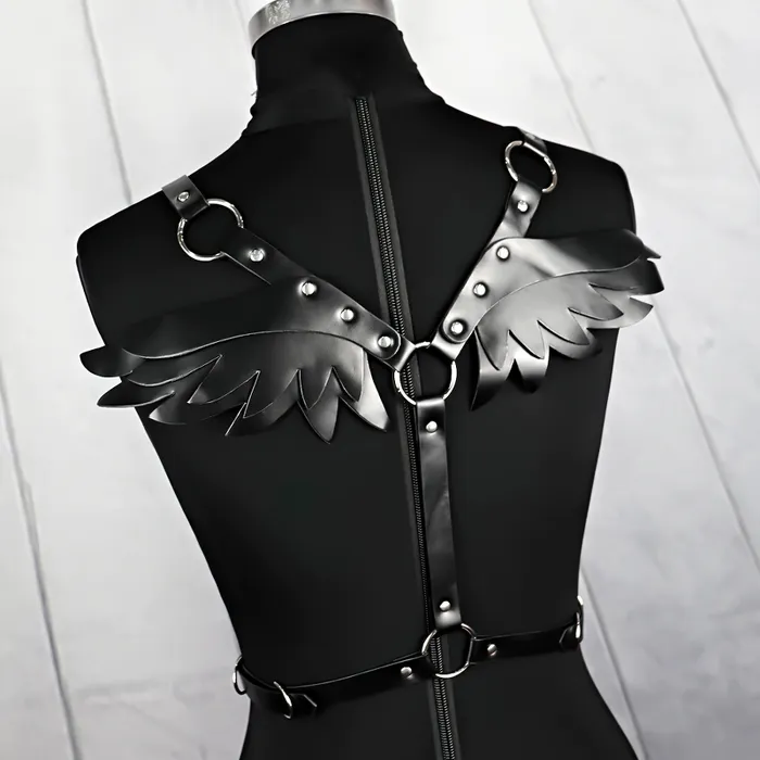Womens Fashion PU Leather Body Bondage Punk Rave Womens Accessories EVEs SECRETS Restraints