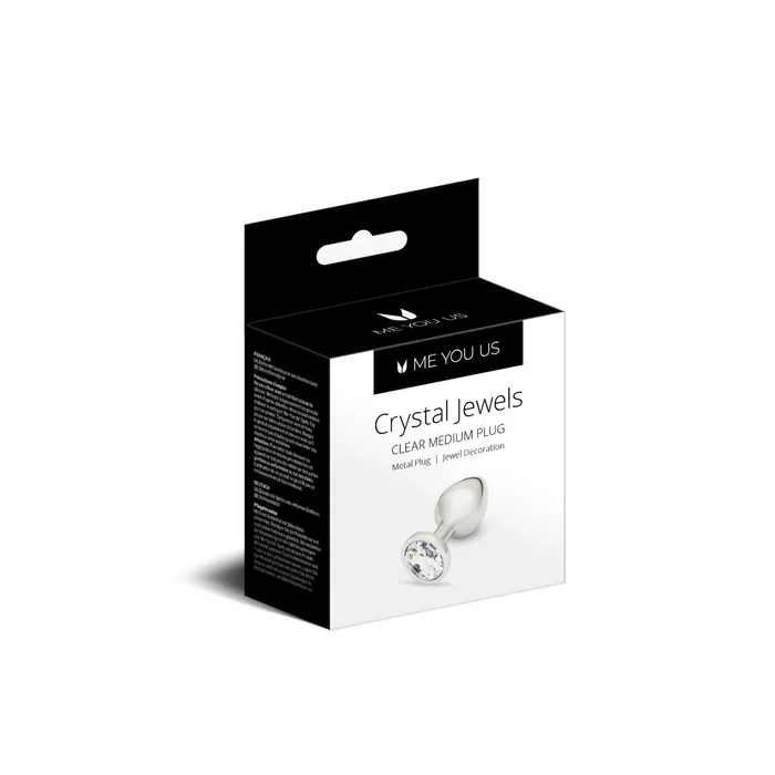 Anal ME YOU US Me You Us Crystal Jewels Butt Plug Clear Medium