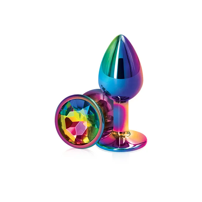 Anal NS Novelties Rear Assets Multicolour Butt Plug Small Rainbow