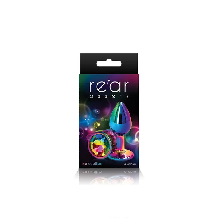 Anal NS Novelties Rear Assets Multicolour Butt Plug Small Rainbow