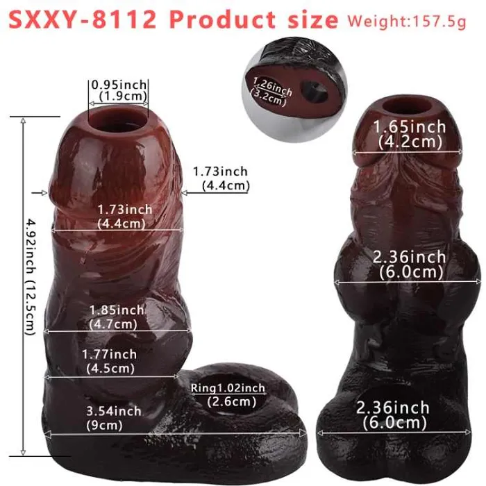 Anal Safystyle WATCH VIDEO Black Penis Sleeve S8112Black