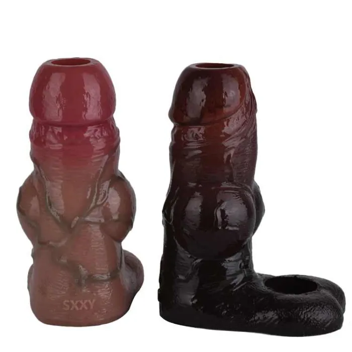 Anal Safystyle WATCH VIDEO Black Penis Sleeve S8112Black