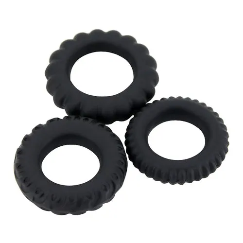 AotoWholesale China Male Sex Toys Everyday Sexy Strong Silicone 3 Piece Cock Ring Set AotoWholesale China Male Sex Toys Everyday Sexy Strong Silicone 3 Piece Cock Ring Set