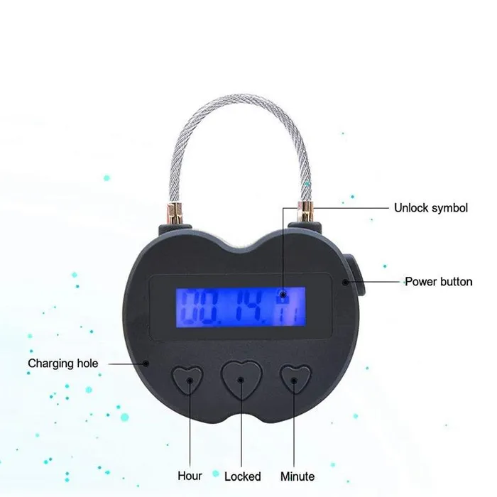 BallbustingToyscom Female Sex Toys Cute Rechargeable Electronic Heart Shaped Lock