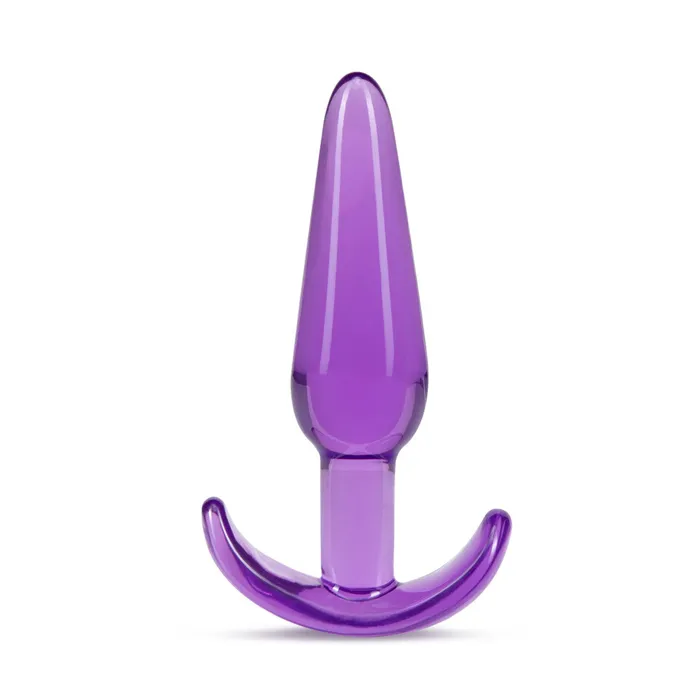 Blush Anal B Yours Slim Tapered SeeThrough Anal Plug Purple