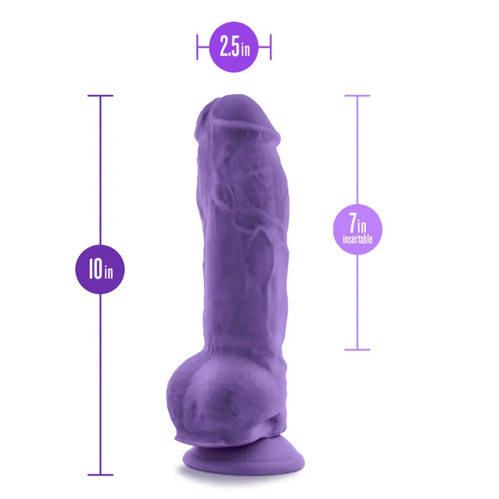 Blush Au Naturel Bold Big Boy 10 Dildo Purple Blush Dildos