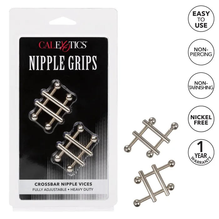 CalExotics Nipple Grips Crossbar Nipple Vices Nipple Clitoral Toys