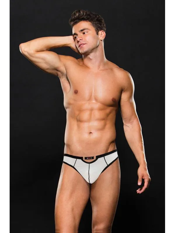 Calvista Male Sex Toys Envy Express Yourself Thong White BLE093WHTSM