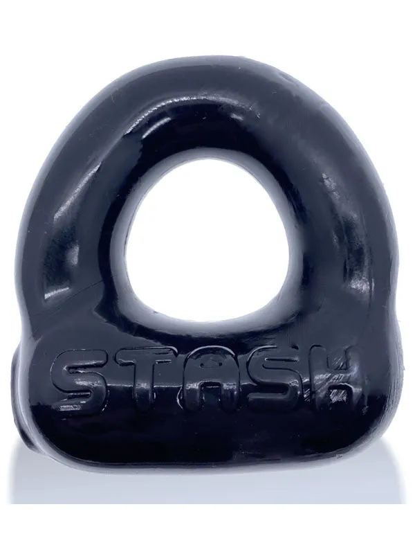 Calvista Oxballs Stash Cockring with Capsule Insert Black Anal Calvista Oxballs Stash Cockring with Capsule Insert Black Anal