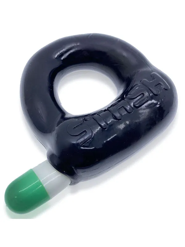 Calvista Oxballs Stash Cockring with Capsule Insert Black Anal Calvista Oxballs Stash Cockring with Capsule Insert Black Anal