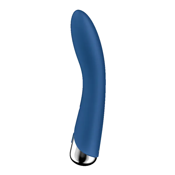 Calvista Vibrators Satisfyer Spinning Vibe 1 Rechargeable Rotating Vibrator Blue