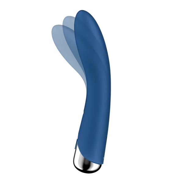 Calvista Vibrators Satisfyer Spinning Vibe 1 Rechargeable Rotating Vibrator Blue
