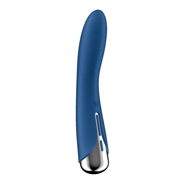 Calvista Vibrators Satisfyer Spinning Vibe 1 Rechargeable Rotating Vibrator Blue