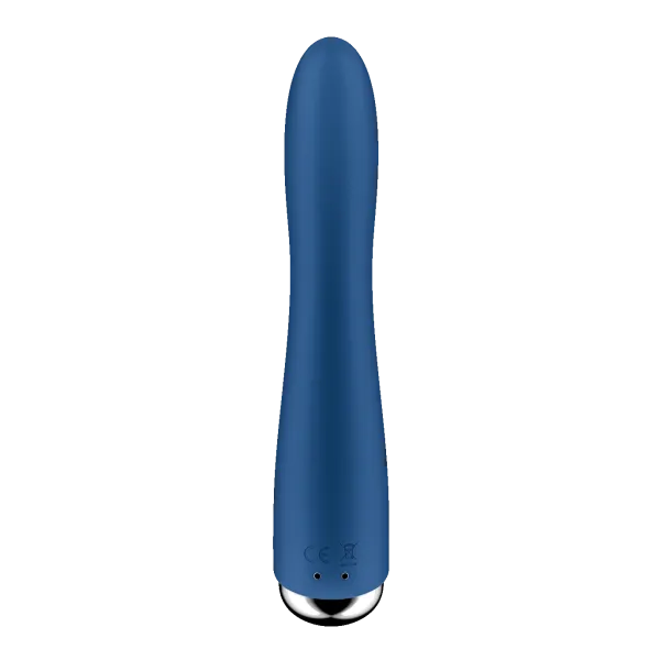 Calvista Vibrators Satisfyer Spinning Vibe 1 Rechargeable Rotating Vibrator Blue