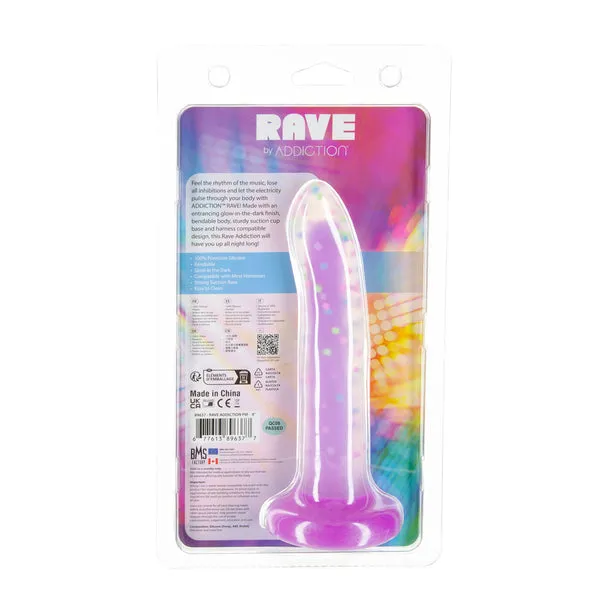 Dildos Addiction Rave by Addiction 8 Bendable Glow in the Dark Dildo