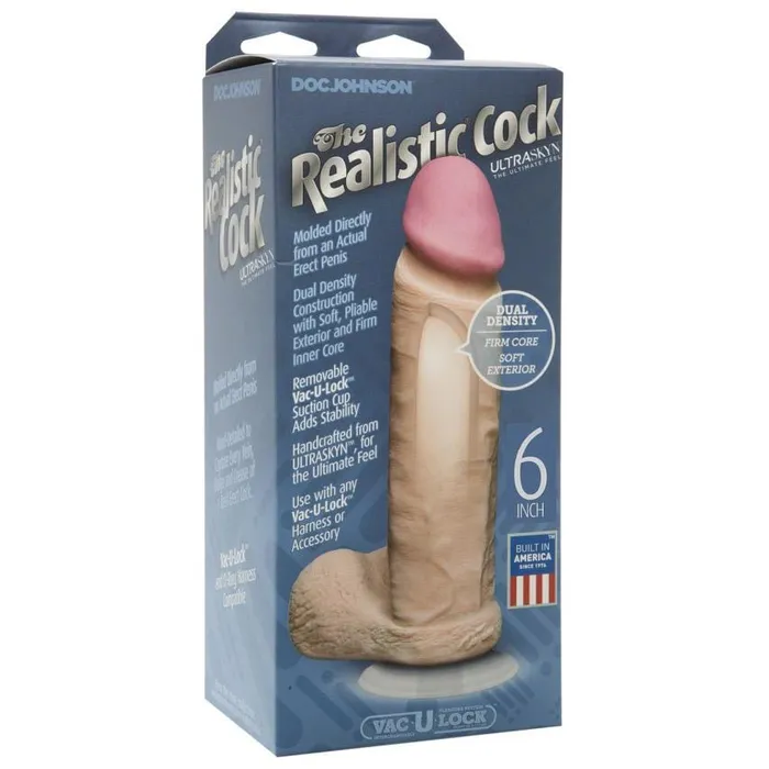 Dildos Doc Johnson The Realistic Cock Ultraskyn 6 Vanilla