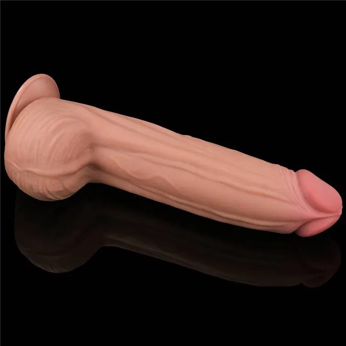 Dildos LOVETOY 12 King Sized Sliding Skin Dual Density Dildo Dong