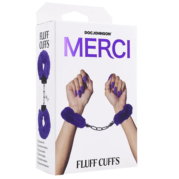 Doc Johnson Couples Merci Fluff Cuffs Violet