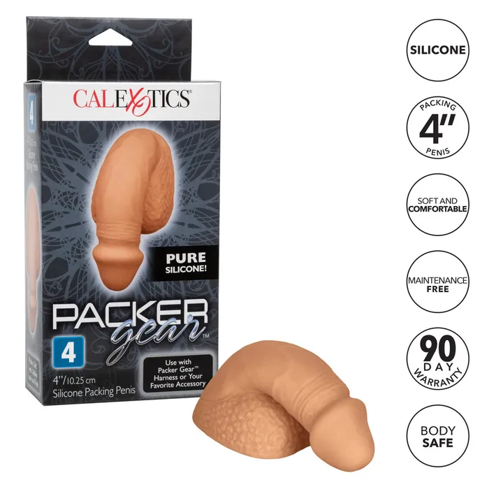 Doc Johnson Male Sex Toys Packer Gear 4 Silicone Packing Penis Tan