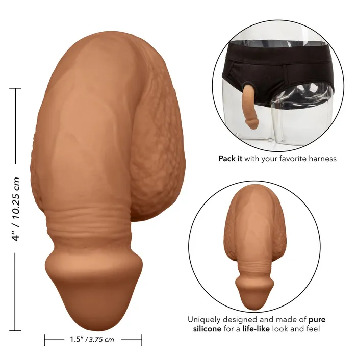 Doc Johnson Male Sex Toys Packer Gear 4 Silicone Packing Penis Tan