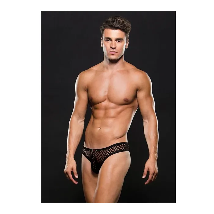 Envy Anal Envy Modern Fishnet Thong Black