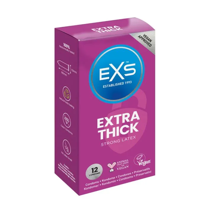 EXS Extra Thick Condoms 12pk EXS Male Sex Toys