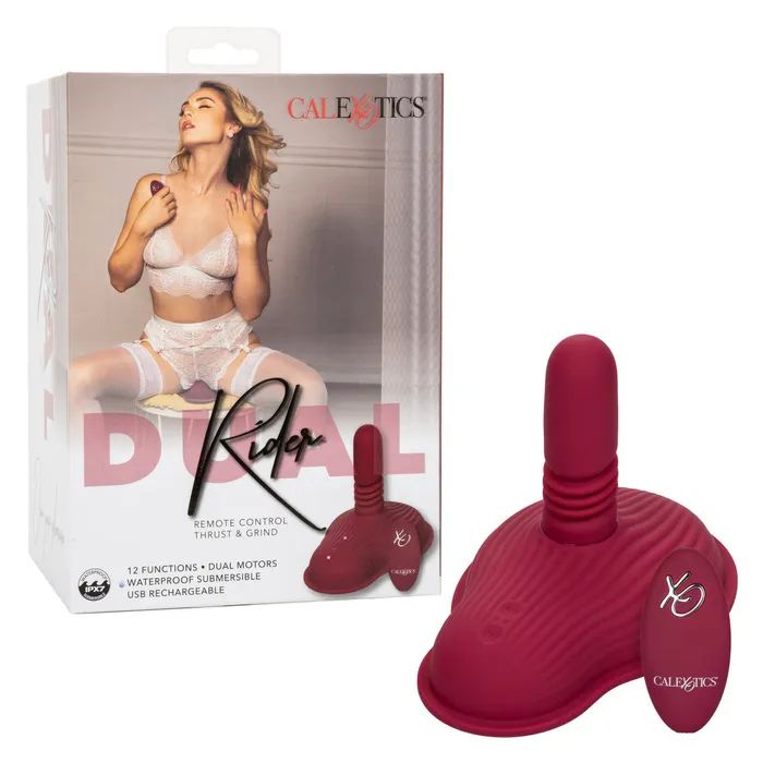 Female Sex Toys CalExotics Dual Rider Remote Control Thrust and Grind